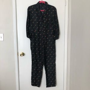TOPSHOP jumpsuit silk like size Small